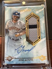 2020 Topps Diamond Icons Jose Altuve Jumbo Patch Auto 3/25 #AJP-JA HOUSTON Astro