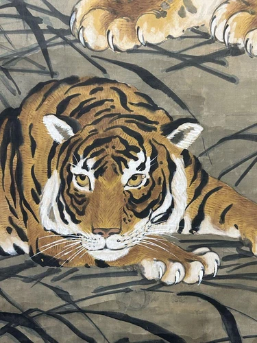 Tiger Hanging Scroll With Box - Picture 4 of 16