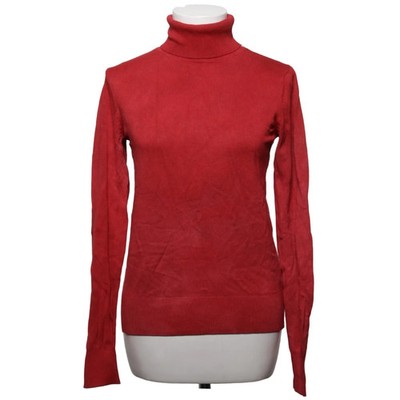 H&M Basic, Rollkragenpullover, Größe: XS, Rot, Viskose/Polyamid, Einfarbig #JyK