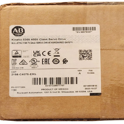 2025 New Sealed 2198-C4075-ERS Allen Bradley Kinetix 5300 400V Class Servo Drive