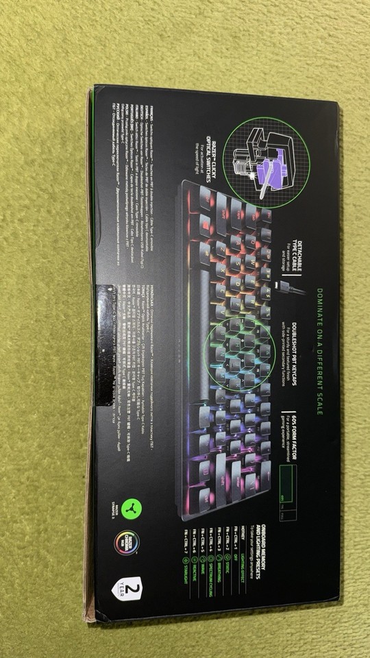 Razer Huntsman Mini V1 60% Gaming Mechanical Keyboard Red Switches UK ...