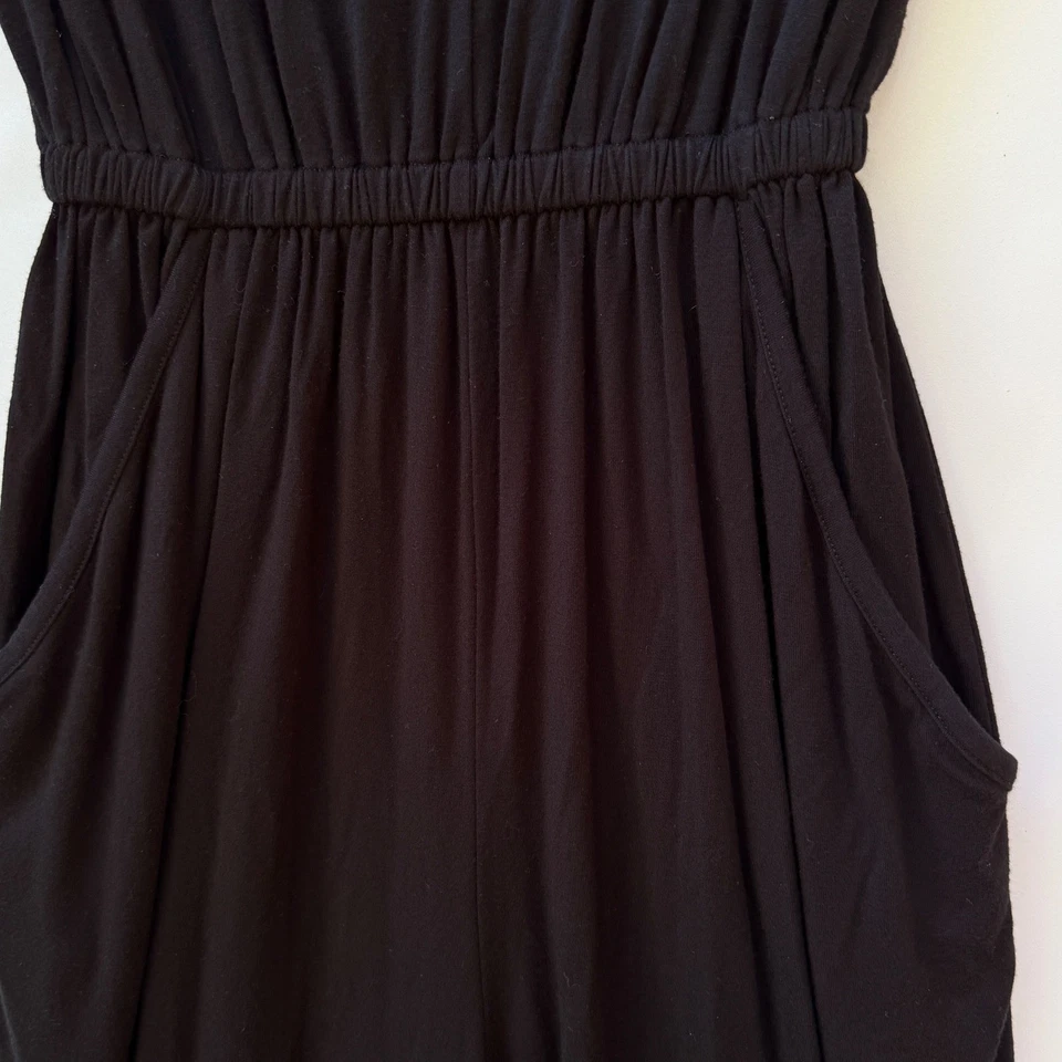 Mono Rachel Palley Mujer Pequeño Negro Pierna Ancha Bolsillo Informal Cómodo Viaje Foto 4 de 4