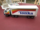 Vintage Tonka Toy. Truck and Artic Trailer. Pressed Steel