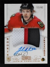 2013-14 National Treasures Rookie Rainbow 11/42 Joakim Nordstrom Patch Auto 4f5