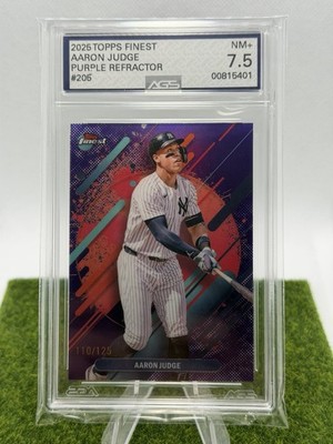 2025 Topps Finest - Rare Aaron Judge #205 Purple Refractor /125