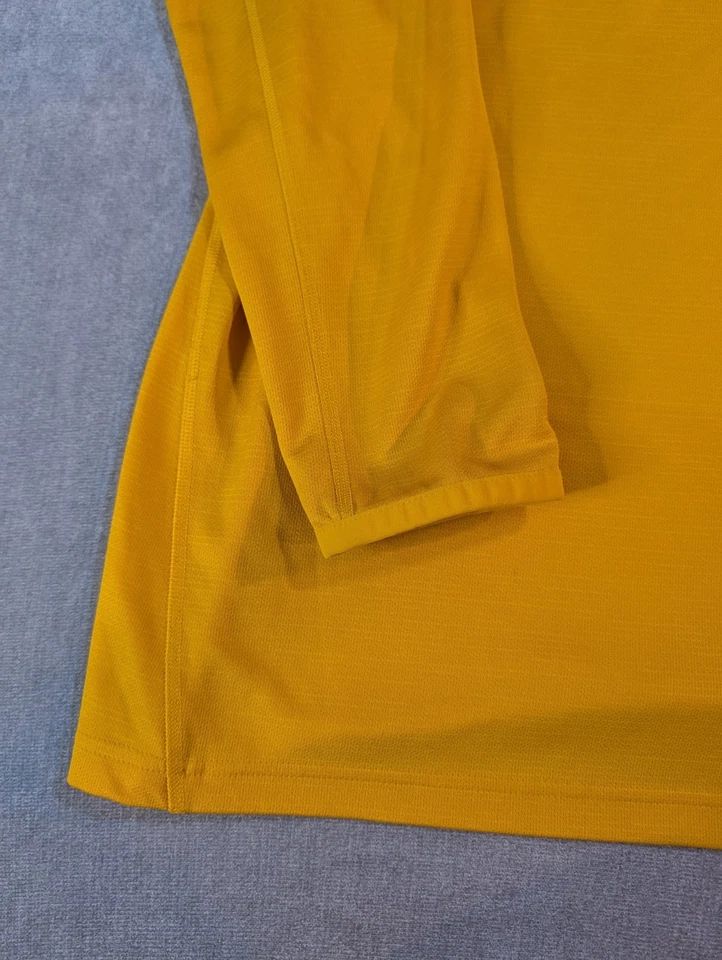 Adidas Pitt Pittsburgh Aeroready Quarter Zip Women's Large Yellow Player Issue - Image 4 of 4