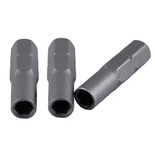 3 Pack Screw Driver Bit Adapter Standard 6.35mm 1/4" Outside To System 4mm In...