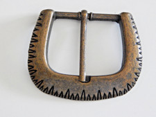 Vintage Century Canada  Antique Brass End Bar Belt Buckle Fits 1-1/2"