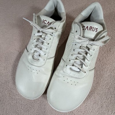 Icarus Footwear Men s Size 12 White Leather Sneakers Ascent Gen 2 Barefoot