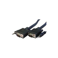 Unirise - SVGA3.5MM-35F-MM - Unirise VGA/Mini-phone A/V Cable - 35 ft
