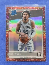 2020-21 Panini Donruss Optic #188 Tre Jones Spurs Rated Rookie RC Photon SSP