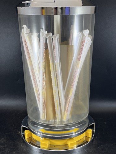 VTG 60s 70s MCDONALDS STORE ROTATING STRAW DISPENSER DISPLAY RETRO ATOMIC RARE - Picture 6 of 15
