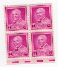 Scott #953 Dr. George Washington Carver Block of 4 Stamps - MNH w/selvage