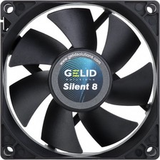 Gelid Silent 8 Black 80mm Quiet Case Fan