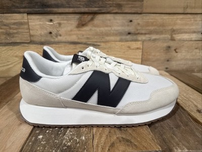 New Balance Men s Sneakers White Black Lifestyle Sneaker  MS237WB
