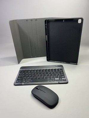 Folio Tastatur Maus Abdeckung Ständer Hülle für iPad 9. 8. 7. 10,2 Zoll & Air 10,5 Zoll