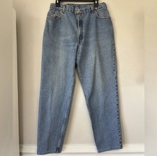 Vtg Levi’s 550 Relaxed Tapered Leg Jeans Light Wash 90s Women’s 16 Made In USA