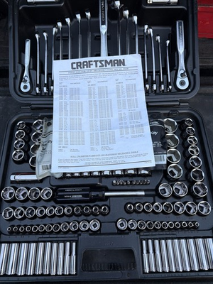 #ad RARE Sears Craftsman USA Nos 159pc ALL 6 POINT MECHANICS TOOL SET 33159 Ratchet $599.00