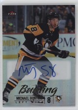 2024-25 Upper Deck Fleer Ultra Rainbow Foil Auto Michael Bunting #34