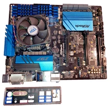 ASRock Z97 Extreme 6 Motherboard i7-4790K CPU 32GB G.Skill RIPJAWSX RAM combo