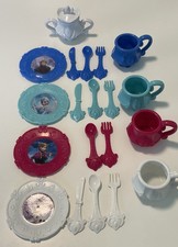 DISNEY FROZEN TOY TEA SET Partial Replacement Lot Multicolor 20 Pcs