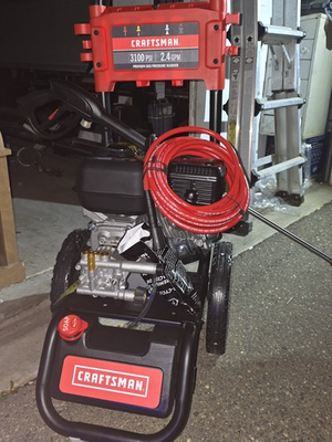 #ad Craftsman 3100 PSI Gas Cold Water Pressure Washer Soap Tank 2.4 GPM Black Red $364.00