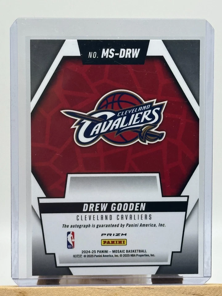 2024-25 Panini Mosaic Drew Gooden Scripts Auto #MS-DRW Prizm (AU) Cavs Foto 2 de 2
