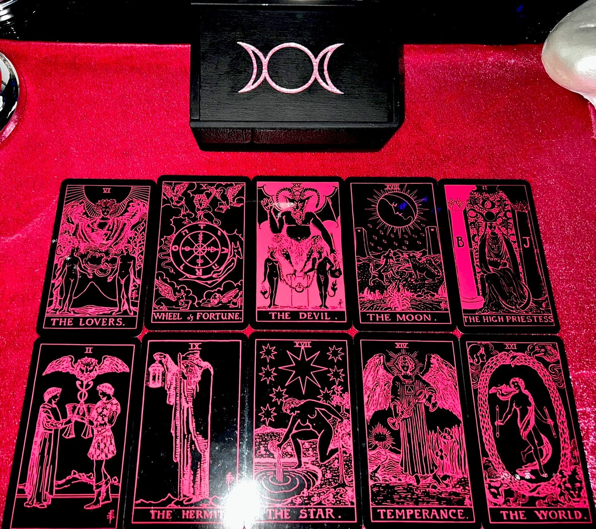 Rider Waite Tarot Deck Black/Pink | eBay Rider Waite Tarot Deck Black/Pink | eBay