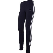 Adidas Originals Womens 3-Stipes Tights Leggings Running Fitness Gym DT8715 Navy