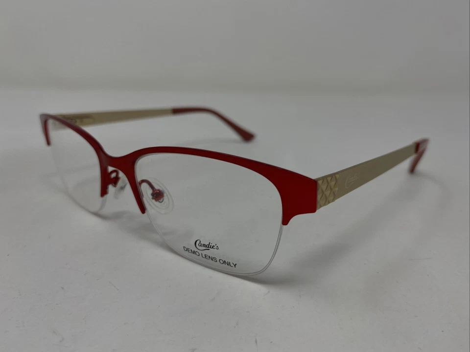 Lápiz labial Candie’s CA0106 068 50-17-135 rojo/dorado medio borde marco de gafas CY88 Foto 2 de 4