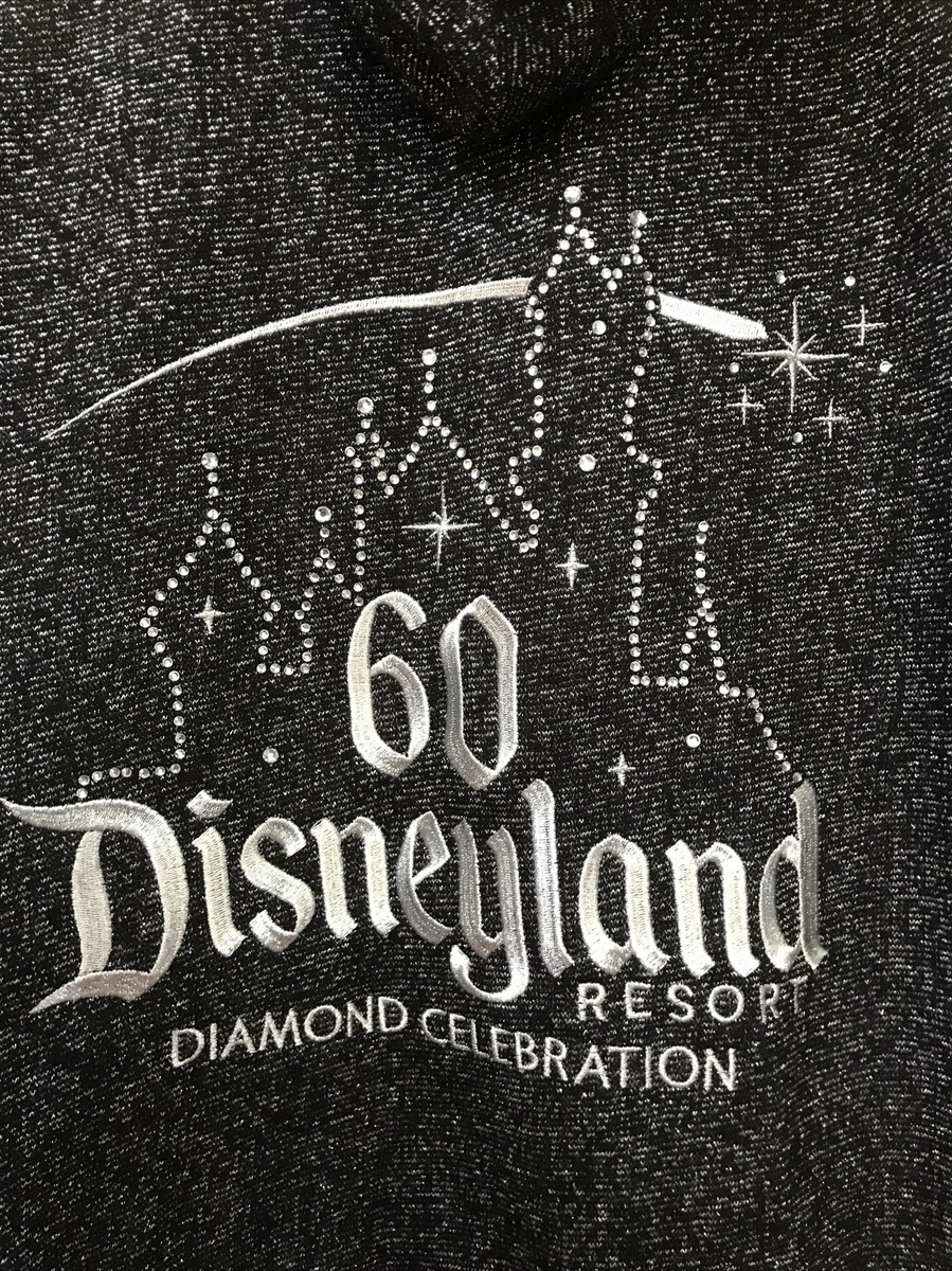 Disneyland 60th Diamond Celebration Zip Up Hoodie Sparkle