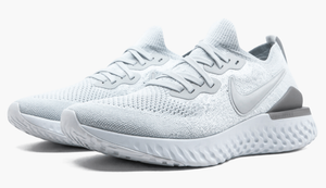 mens nike epic react flyknit 2 pure platinum