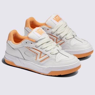 New Vans Upland Leather Shoes - White / Orange (VN000D1HZ34) | eBay