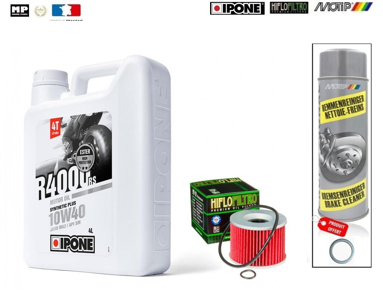 Kit Vidange YAMAHA XJR 1300 Évite Usure Embrayage Huile 10W40 Motul
