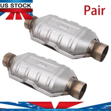 2PCS 2.5" Universal Catalytic Converter 70318 for Chevy Silverado 1500 GMC Ford
