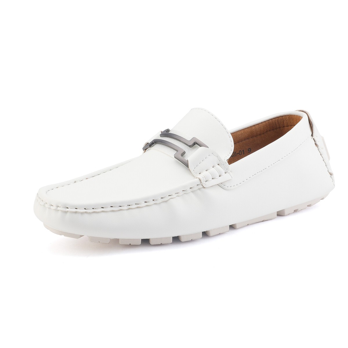Coronado Driving Slip-On Loafers Men’s Sz 6.5 M‎ Shoes White Jousen Men main image 3