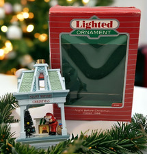 Santa The Night Before Christmas 1988 Hallmark LIGHTED Keepsake Ornament