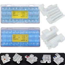 Dental Orthodontic Brackets Ceramic Braces MBT Roth 022 Slot Elegan I Aesthetic