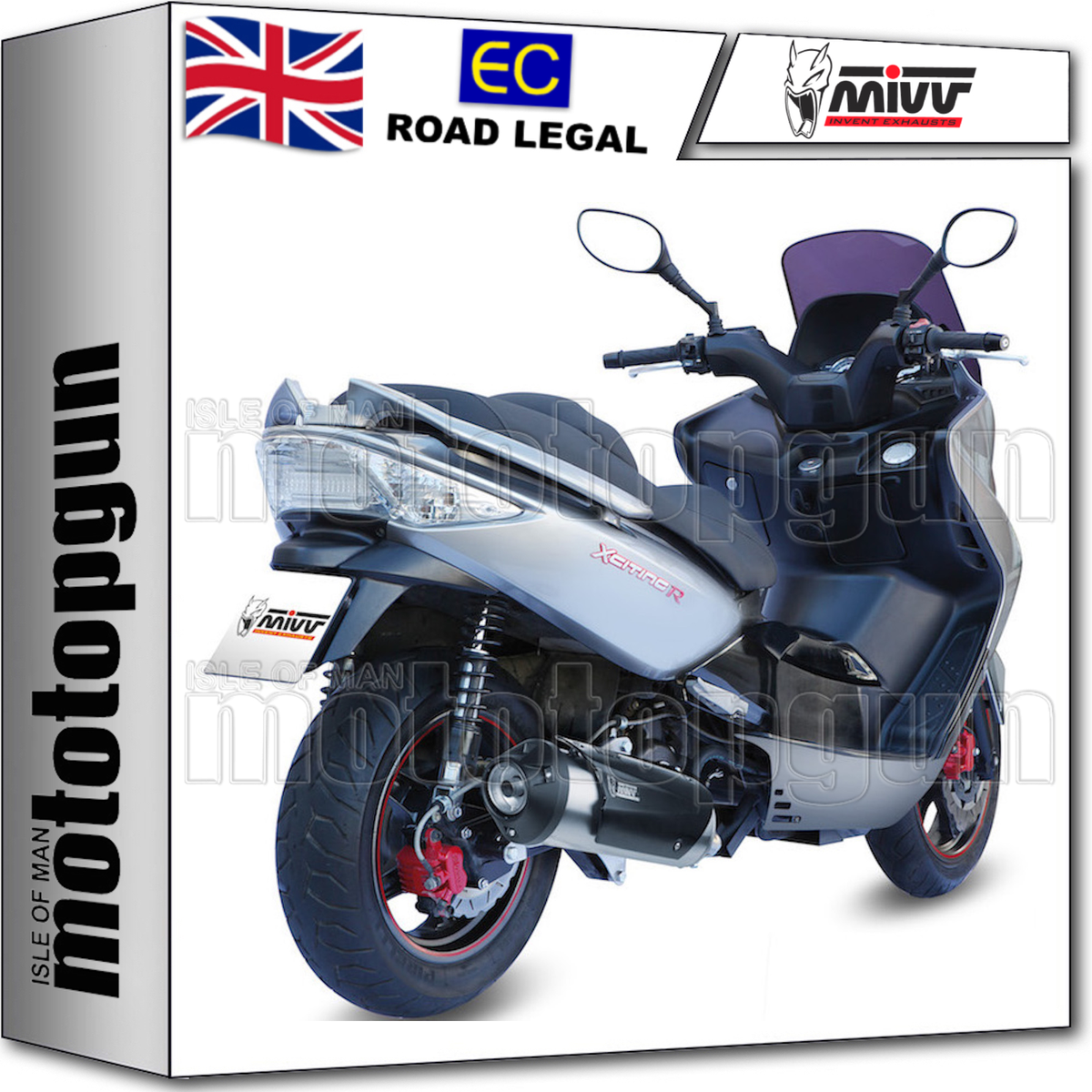 MIVV FULL SYSTEM EXHAUST URBAN KYMCO XCITING 300 2010 10 2011 11 2012 12