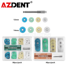 Dental Composite Contouring Polishing Finishing Discs 12/14mm  Mandrel AZDENT