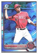 2022 Bowman Chrome Prospects Sapphire Baseball MLB #BCP-177 Arol Vera Refractor