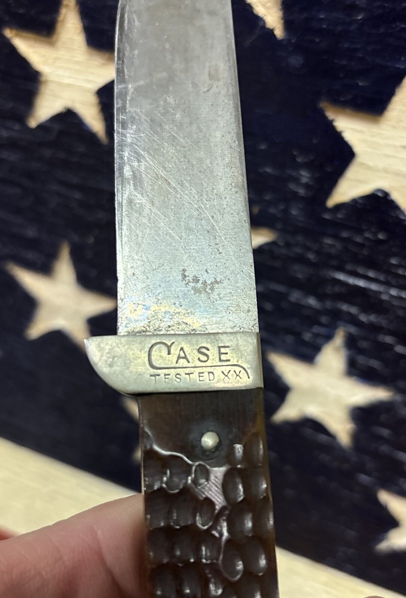 1925-1932 Case Tested XX Fixed Knife/Jigged Bone Handle w/Case