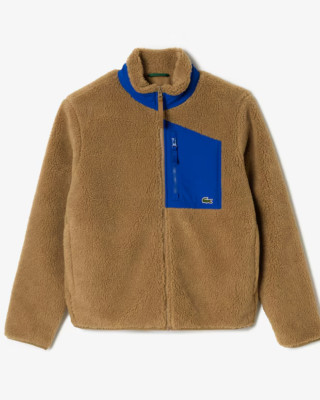 Lacoste Men's Zip-Up Colorblock Fleece Jacket