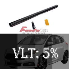 Uncut  20"x10' FT Feet 5% Limo Shade 2Ply Window Tint Film Roll 5%