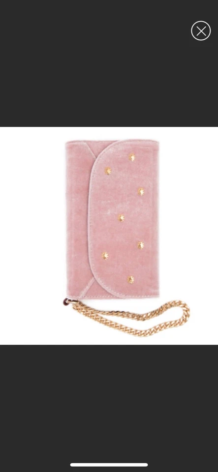 Capa de pulso Sonix enfeitada rosa veludo iPhone X nova na caixa - Imagem 4 de 4