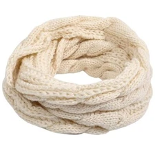 Scarf for Women - Winter Scarf Infinity Scarf for Women for Cold Off-white