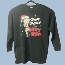 Christmas Betty Boop Snow Dreams Crewneck Sweatshirt Pullover