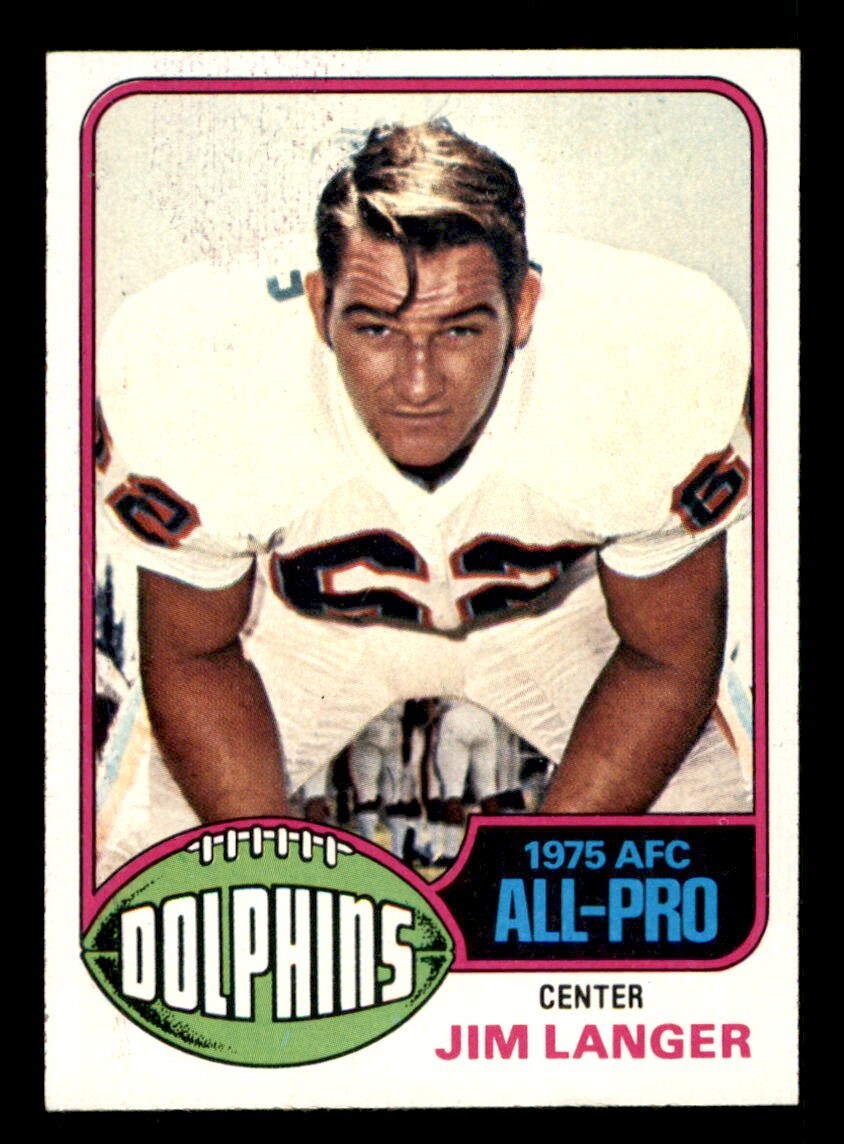 1976 Topps Football #210 Jim Langer (All-Pro) EX/MT