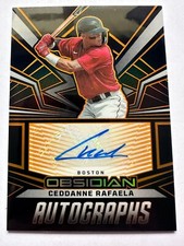 2023 Panini Obsidian Ceddanne Rafaela Electric Orange Auto #OA-CR 01/35 