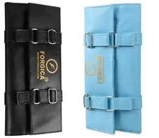 Hair Stylist Scissor Holder Pouch Cases Holster Bag, PU Leather Roll-Up